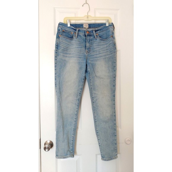JCrew Denim Toothpick 9 Women's Light Blue Jeans 29 ankle - Picture 1 of 8